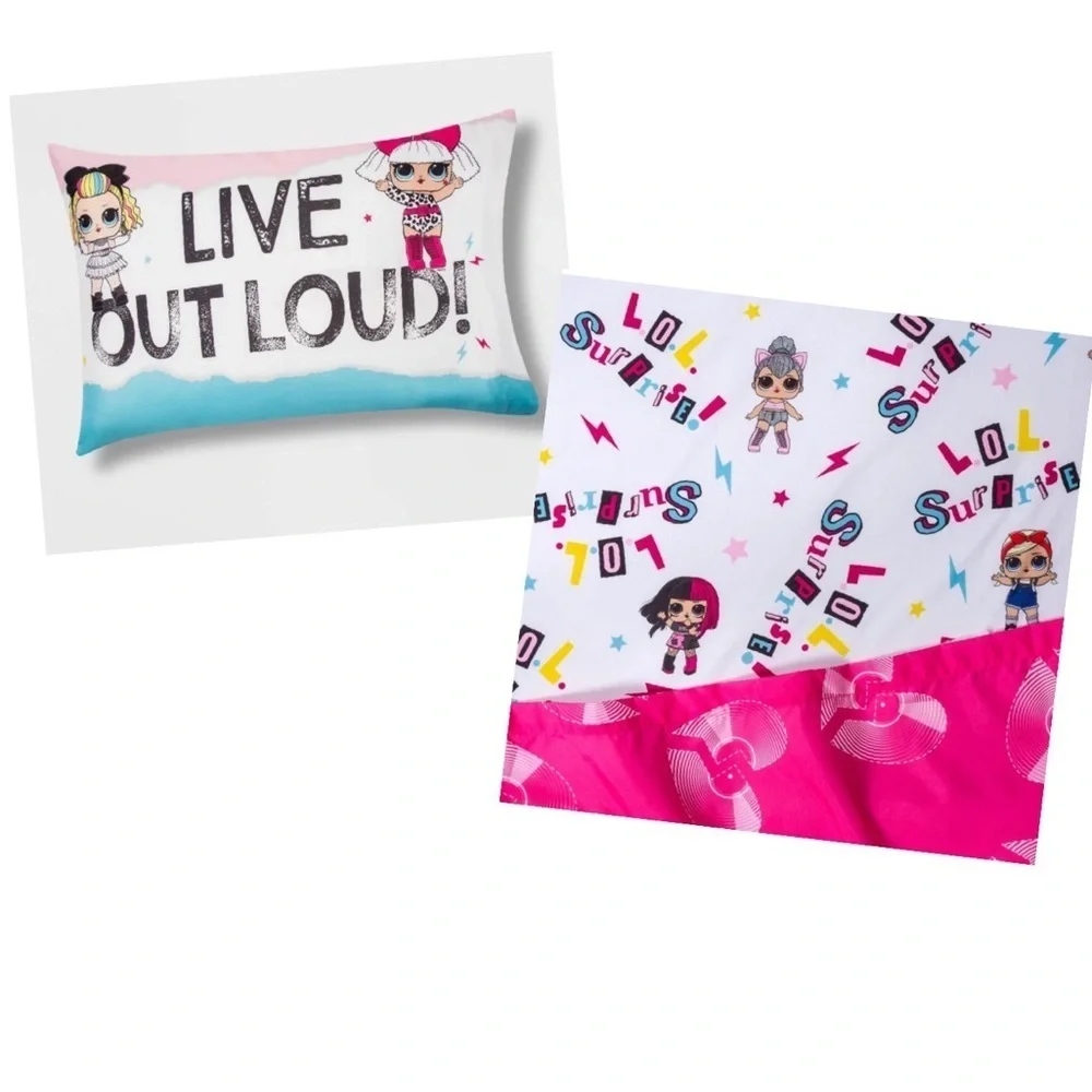 NWT LOL surprise! 3 three piece sheet set & extra pillowcase set twin size